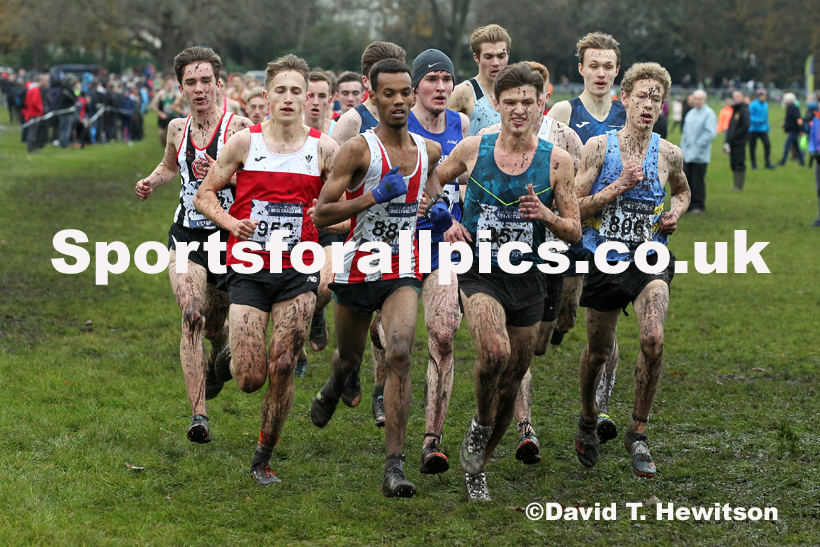 Mens under-20s, 2019 European Cross Country Trials and British Cross Challenge, Sefton Park, Liverpool.  Photo: David T. Hewitson/Sports for All Pics